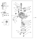 Carburetor Diagram and Parts List for 31AH65LG701 2010 Yard Man Snow Blower